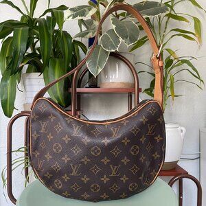 Louis Vuitton Croissant Shoulder Bag MM Brown Monogram